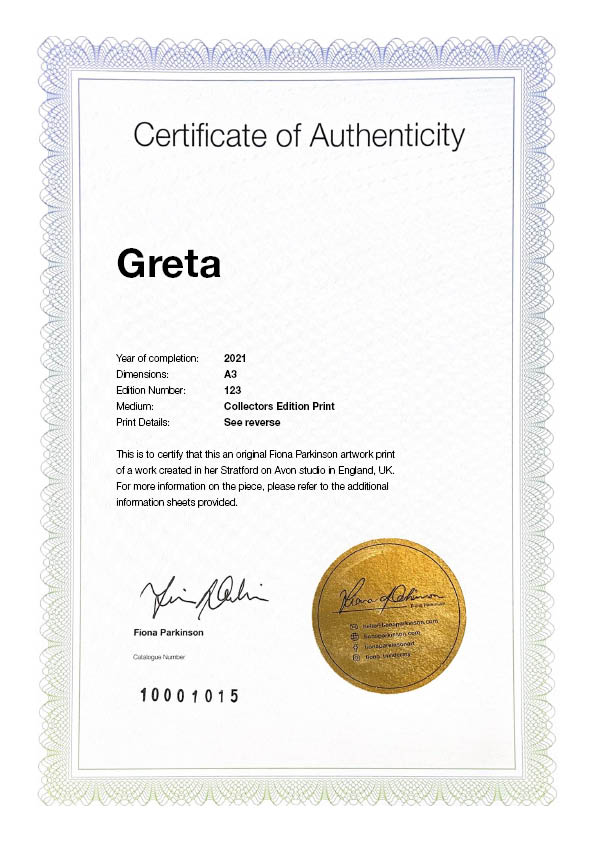 Greta Certificate