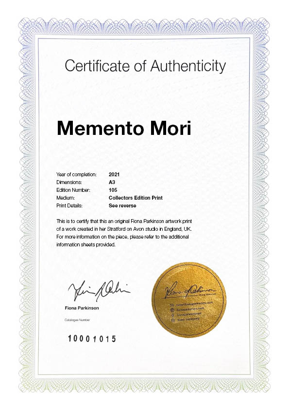 Memento Mori Certificate